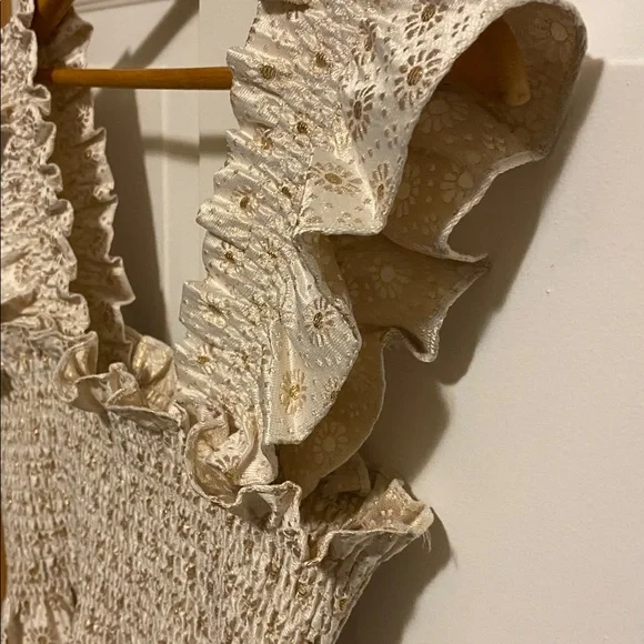 👑Gold Jacquard Hill House Ellie Nap limited edition dress - Picture 6 of 8